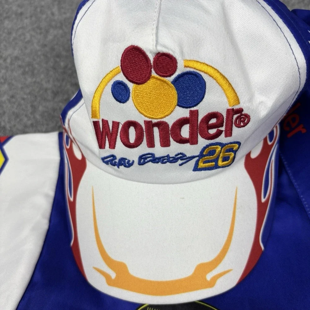 Wonder Bread Racing Shirt Hat Set NASCAR Ray Evernham Goodyear Mens 3XL Blue Y2K
